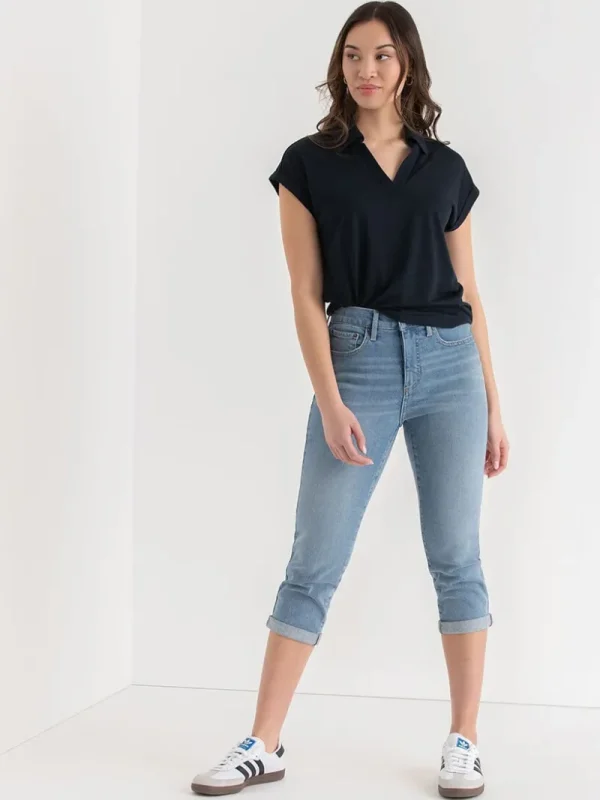 Ricki's Tees & Tanks*Johnny Collar Tee