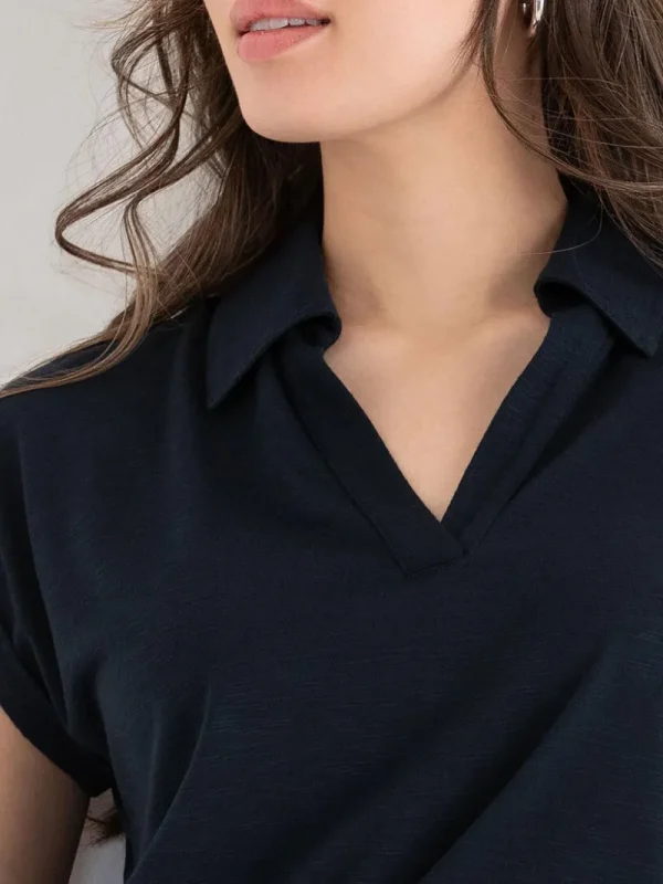 Ricki's Tees & Tanks*Johnny Collar Tee