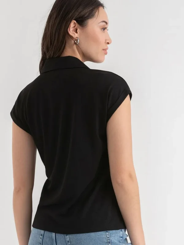 Ricki's Tees & Tanks*Johnny Collar Tee