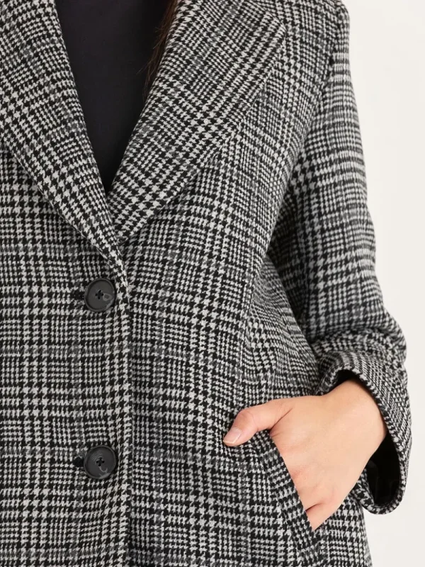 Ricki's Coats & Jackets*Kennedy Houndstooth Wool Coat