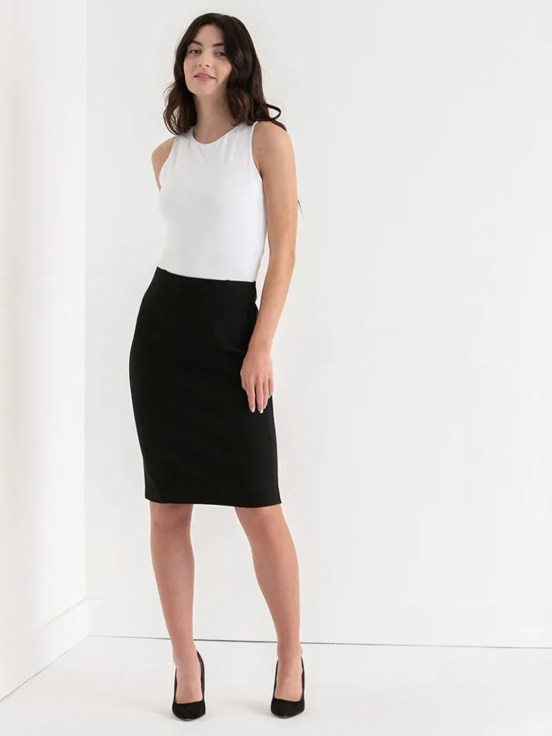 knee_length_pencil_skirt__1.webp Ricki's Skirts & Shorts*Knee Length Pencil Skirt in Luxe Ponte