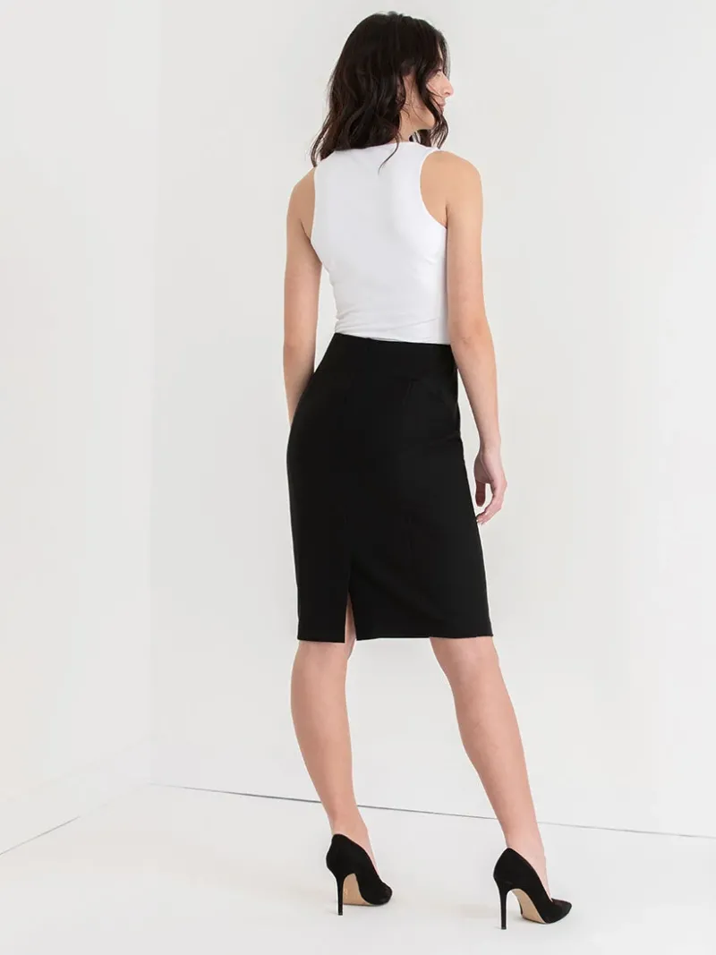 knee_length_pencil_skirt__3.webp Ricki's Skirts & Shorts*Knee Length Pencil Skirt in Luxe Ponte