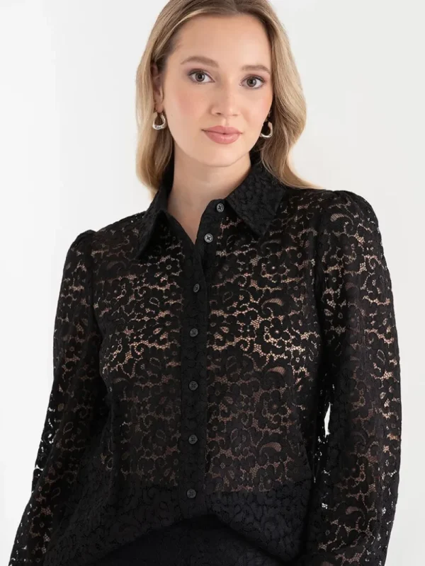 Ricki's Shirts & Blouses*Lace Collared Blouse