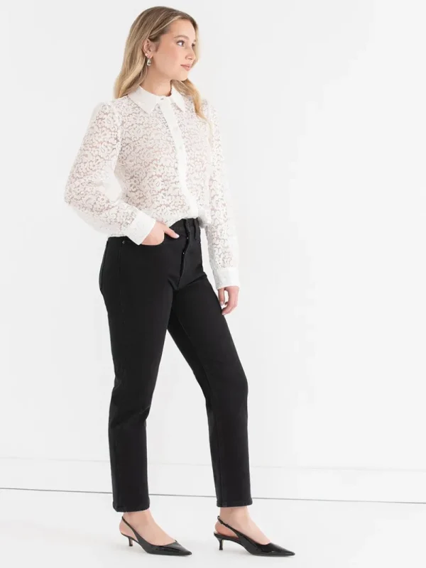 Ricki's Shirts & Blouses*Lace Collared Blouse