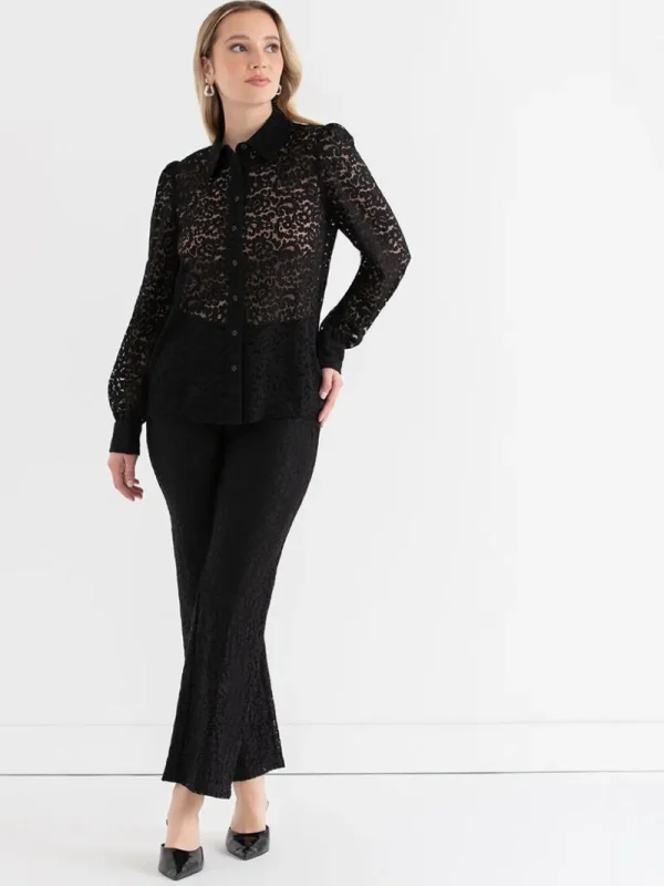 Ricki's Shirts & Blouses*Lace Collared Blouse