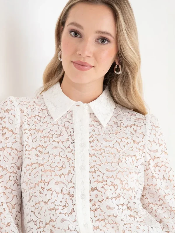 Ricki's Shirts & Blouses*Lace Collared Blouse