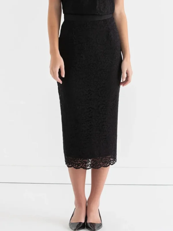 Ricki's Skirts & Shorts*Lace Overlay Midi Skirt