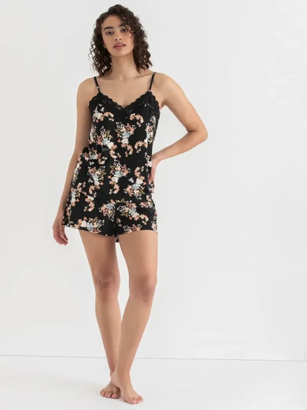 Ricki's Sleepwear*Lace Trim Cami & Shorts Sleep Set