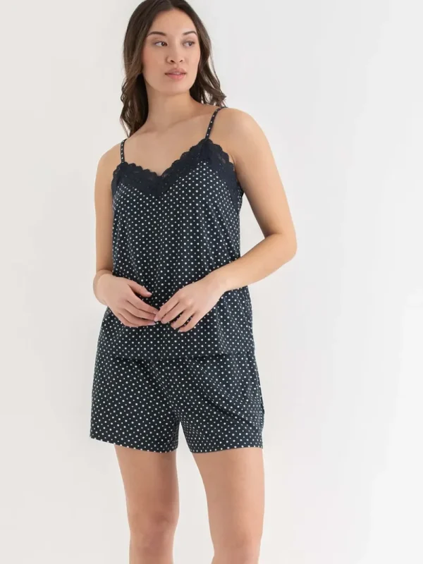 Ricki's Sleepwear*Lace Trim Cami & Shorts Sleep Set