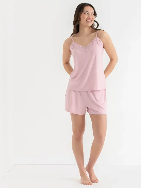 Ricki's Sleepwear*Lace Trim Cami & Shorts Sleep Set