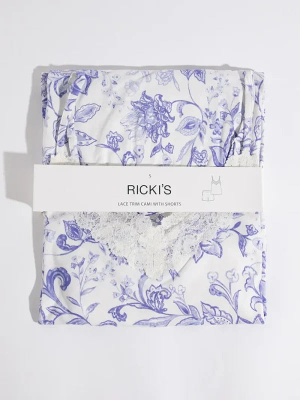 Ricki's Sleepwear*Lace Trim Cami & Shorts Sleep Set