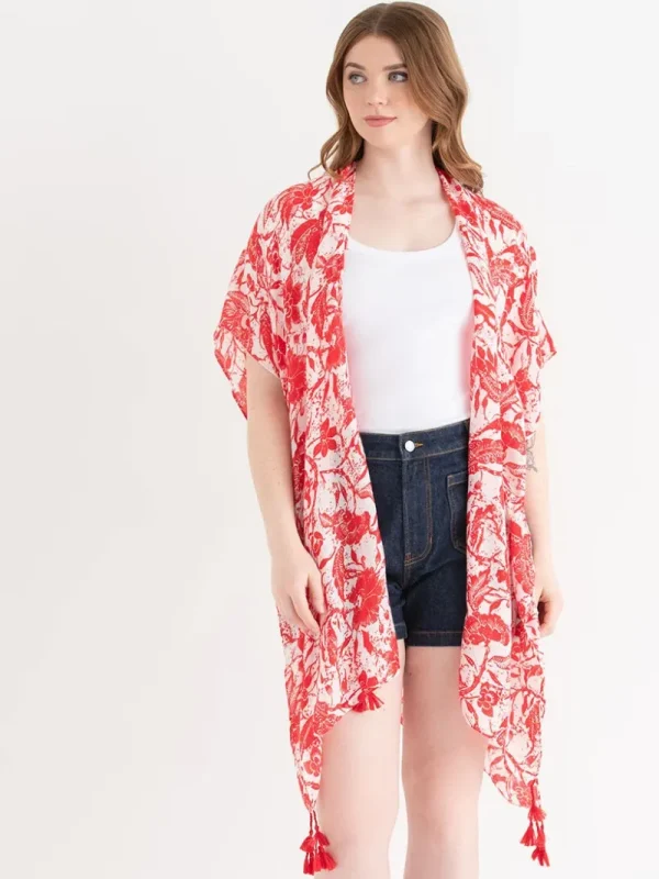 Ricki's Tees & Tanks*Light Floral Ruana