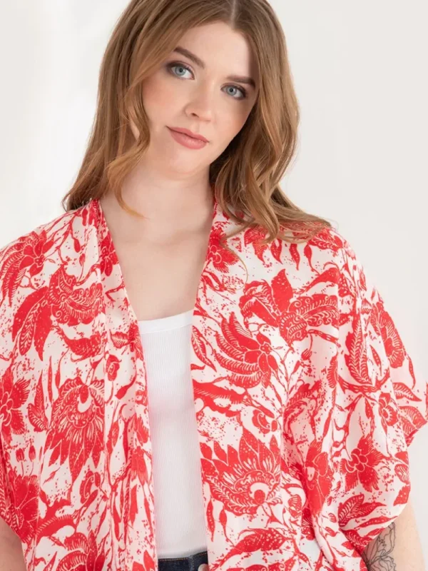 Ricki's Tees & Tanks*Light Floral Ruana