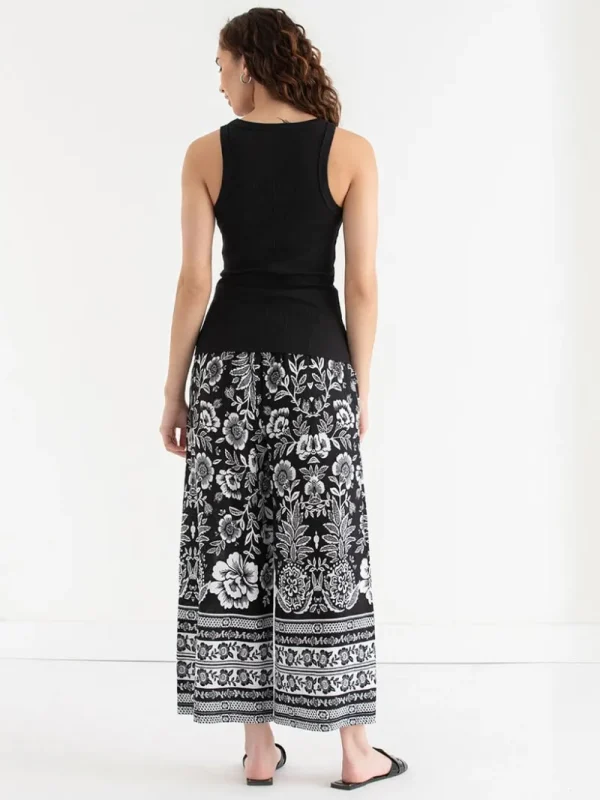 Ricki's Pants*Linen Wide Crop Pant