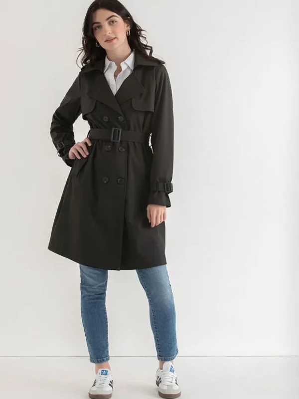Ricki's Coats & Jackets*Long Double Breasted Trench | Point Zero