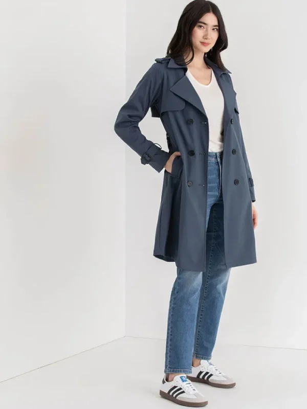Ricki's Coats & Jackets*Long Double Breasted Trench | Point Zero