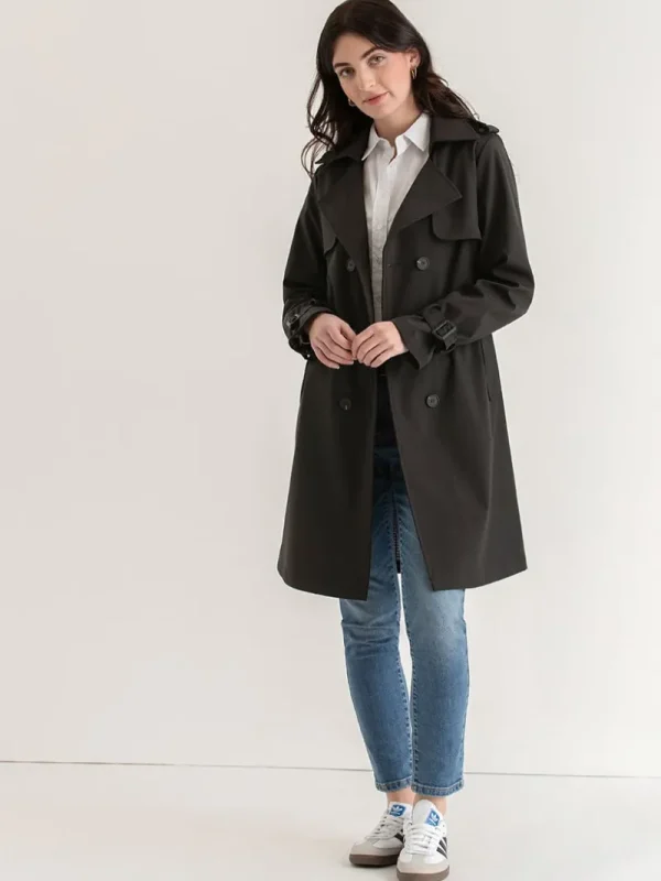 Ricki's Coats & Jackets*Long Double Breasted Trench | Point Zero