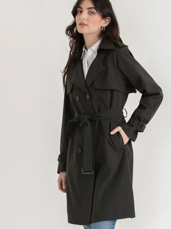 Ricki's Coats & Jackets*Long Double Breasted Trench | Point Zero