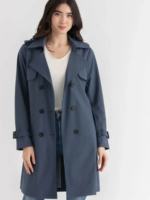 Ricki's Coats & Jackets*Long Double Breasted Trench | Point Zero