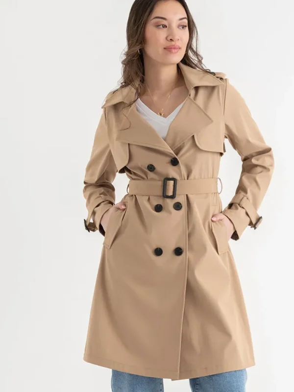 Ricki's Coats & Jackets*Long Double Breasted Trench | Point Zero