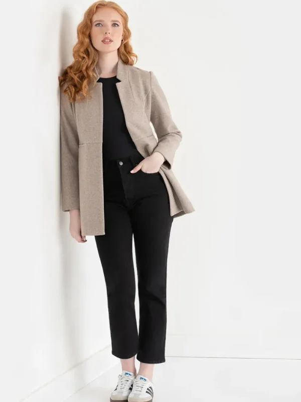 Ricki's Blazers*Long Line Felt Jacket