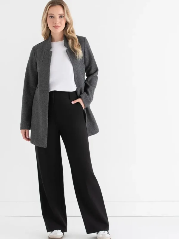 Ricki's Blazers*Long Line Felt Jacket