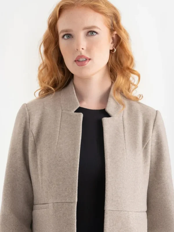 Ricki's Blazers*Long Line Felt Jacket