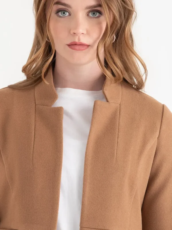 Ricki's Blazers*Long Line Felt Jacket