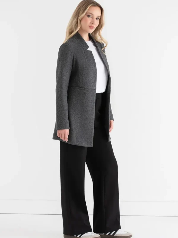 Ricki's Blazers*Long Line Felt Jacket