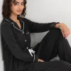 Ricki's Sleepwear*Long Sleeve Button-Down Sleep Set