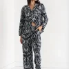 Ricki's Sleepwear*Long Sleeve Button-Down Sleep Set