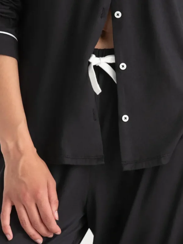 Ricki's Sleepwear*Long Sleeve Button-Down Sleep Set