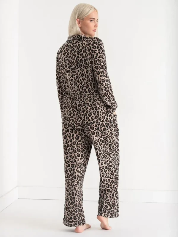 Ricki's Sleepwear*Long Sleeve Button-Down Sleep Set