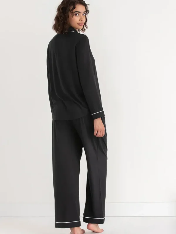 Ricki's Sleepwear*Long Sleeve Button-Down Sleep Set