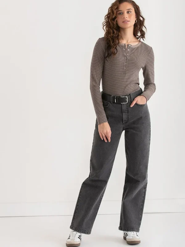 Ricki's Shirts & Blouses*Long Sleeve Henley Shirt