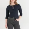 Ricki's Shirts & Blouses*Long Sleeve Henley Shirt