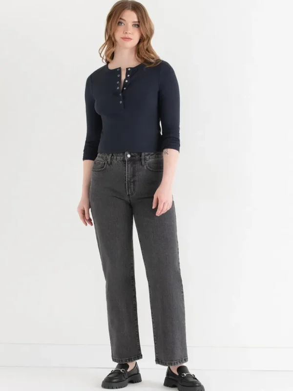 Ricki's Shirts & Blouses*Long Sleeve Henley Shirt