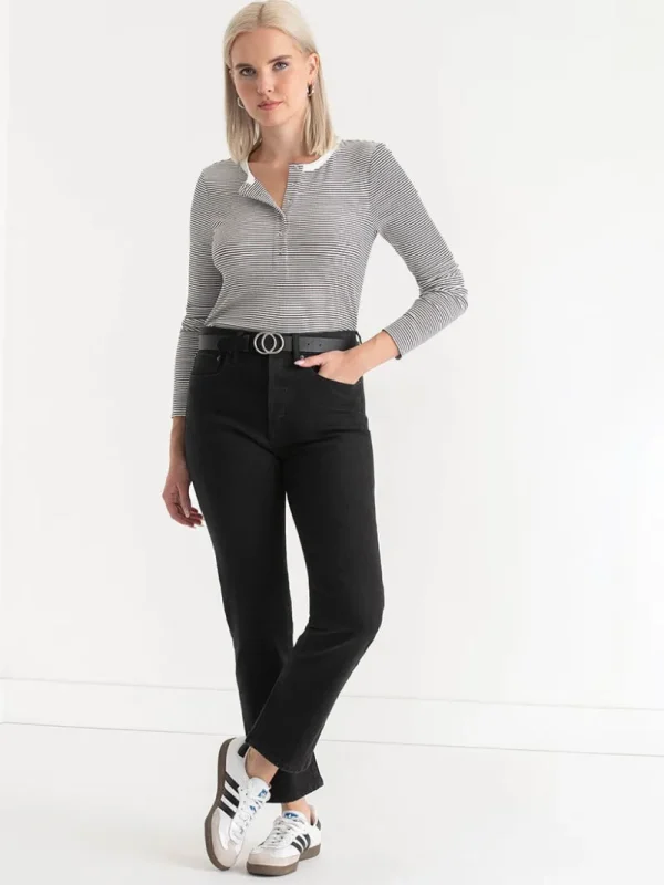 Ricki's Shirts & Blouses*Long Sleeve Henley Shirt