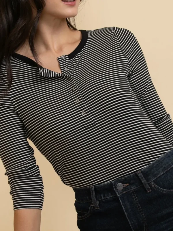 Ricki's Shirts & Blouses*Long Sleeve Henley Shirt
