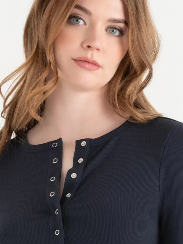 Ricki's Shirts & Blouses*Long Sleeve Henley Shirt