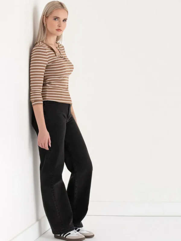 Ricki's Shirts & Blouses*Long Sleeve Henley Shirt