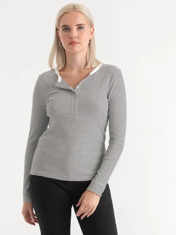 Ricki's Shirts & Blouses*Long Sleeve Henley Shirt