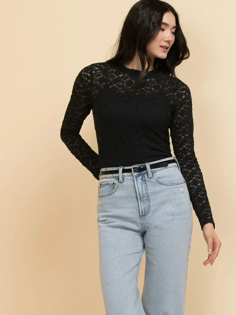 long_sleeve_lace_blouse_w_0-2.webp Ricki's Tees & Tanks | Shirts & Blouses*Long Sleeve Lace Blouse with Cami