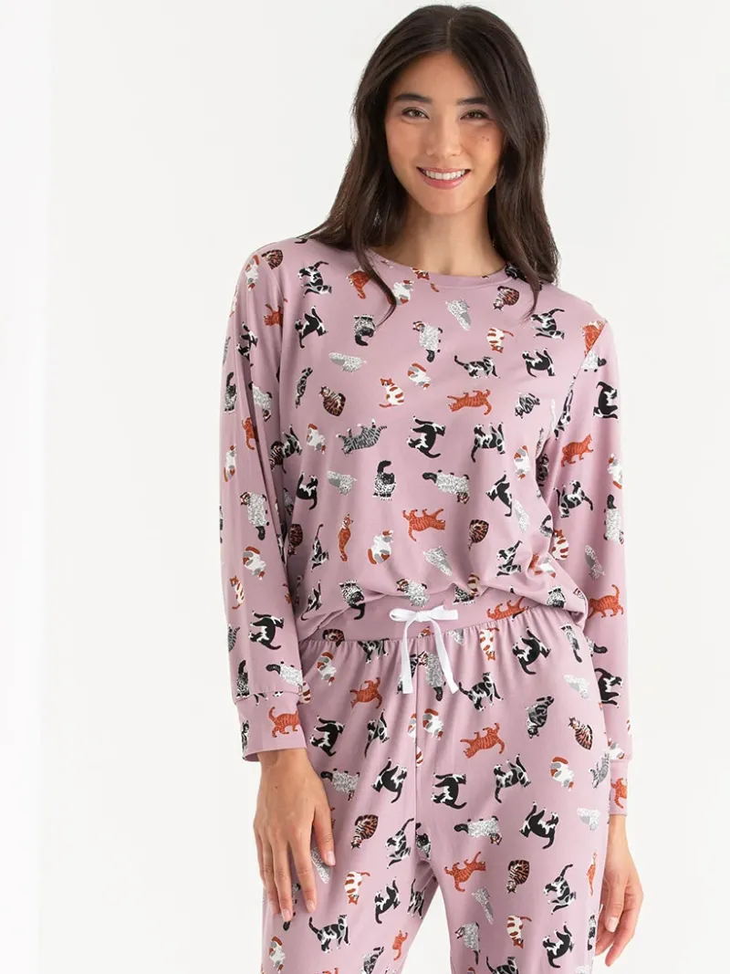 long_sleeve_pajama_set_1.webp Ricki's Sleepwear*Long Sleeve Pajama Set