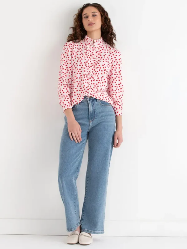 Ricki's Shirts & Blouses*Long Sleeve Ruffle Blouse