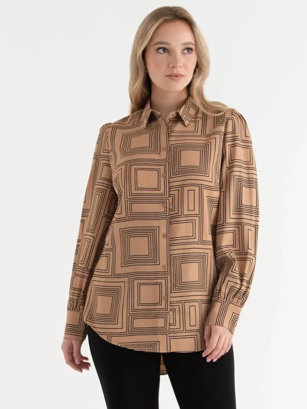 Ricki's Tees & Tanks*Longer Length Collared Blouse