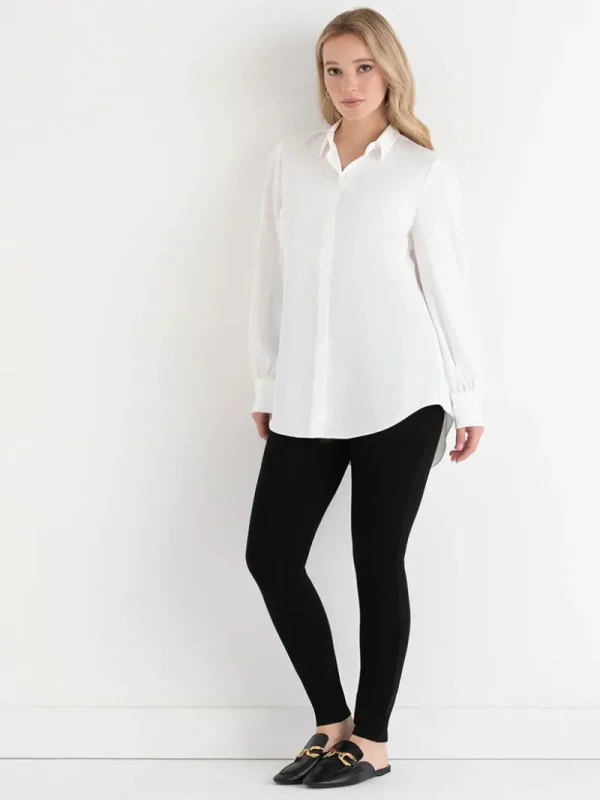 Ricki's Tees & Tanks*Longer Length Collared Blouse