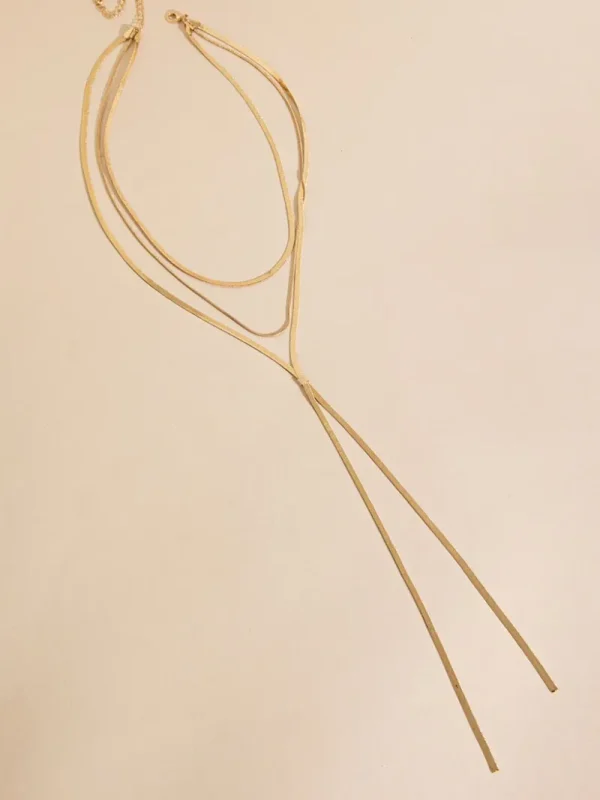 Ricki's Necklaces*Long-Layered Snake Chain Necklace