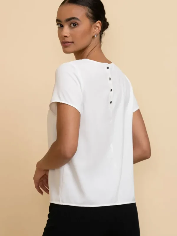 Ricki's Shirts & Blouses*Lydia Short Sleeve Back-Button Blouse