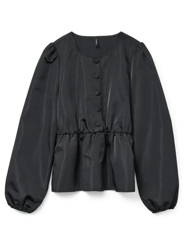 Ricki's Shirts & Blouses*Melinda Button Front Peplum Top | Vero Moda